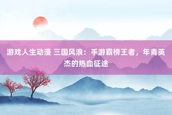游戏人生动漫 三国风浪：手游霸榜王者，年青英杰的热血征途