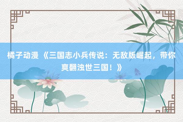 橘子动漫 《三国志小兵传说：无敌版崛起，带你爽翻浊世三国！》